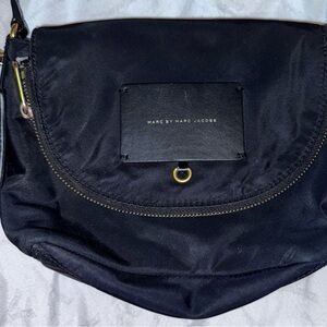 Marc by Marc Jacobs Black Crossbody Bag with Gold Accents